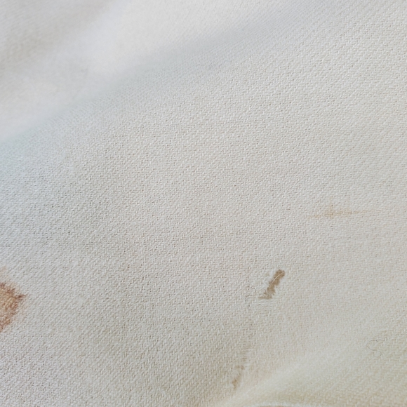 VTG  Oversized Tan 37x26 Scarf Shawl - Picture 4 of 5